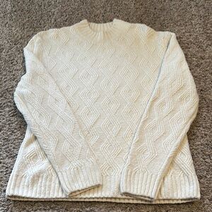 Abercrombie & Fitch Cream Cable Knit Sweater